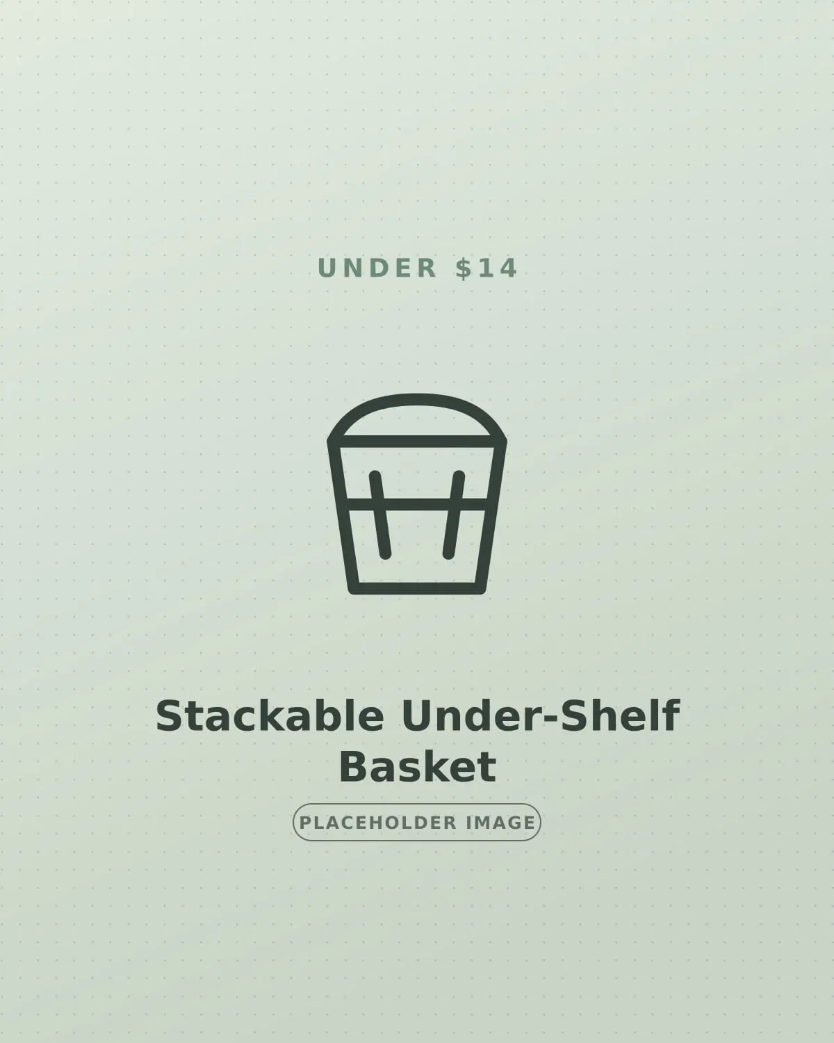 Stackable under-shelf wire basket adding storage inside a small rental kitchen cabinet