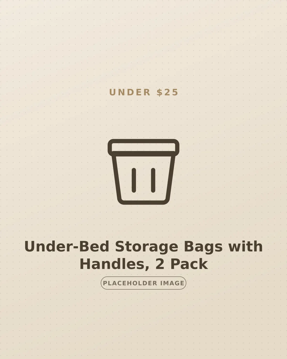 Soft under-bed storage bags with handles sliding beneath a low bed frame in a studio apartment