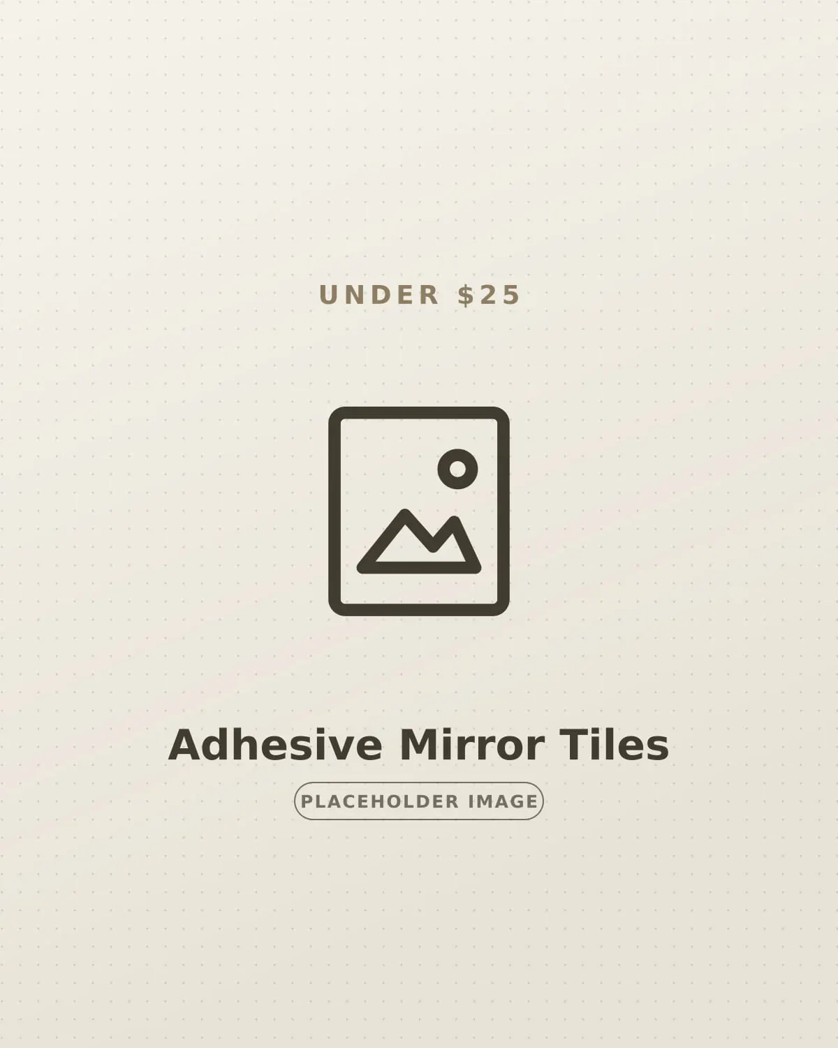 Adhesive mirror tiles forming a full-length mirror on a rental entryway wall