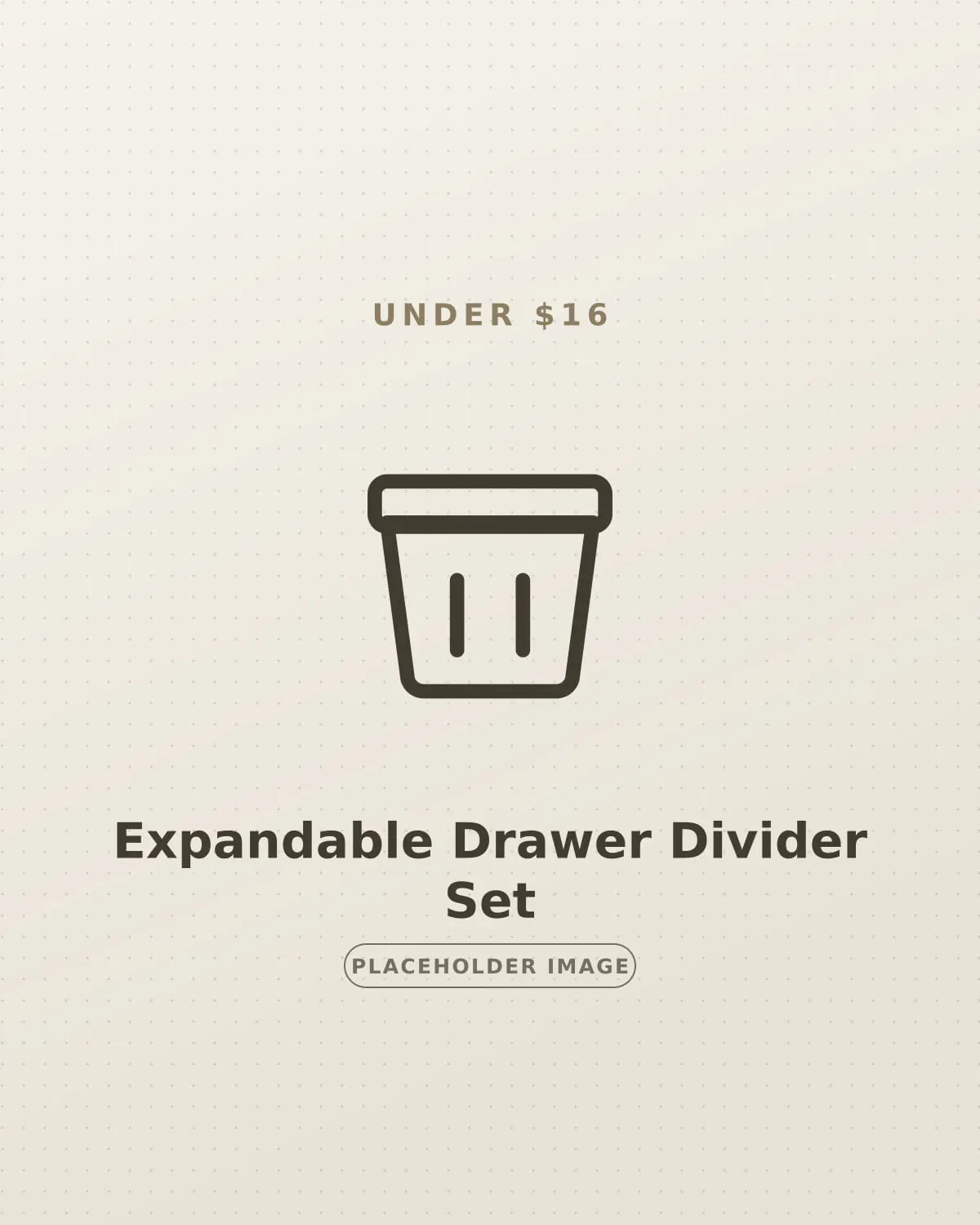 Expandable drawer dividers organizing a single deep drawer in a small rental kitchen