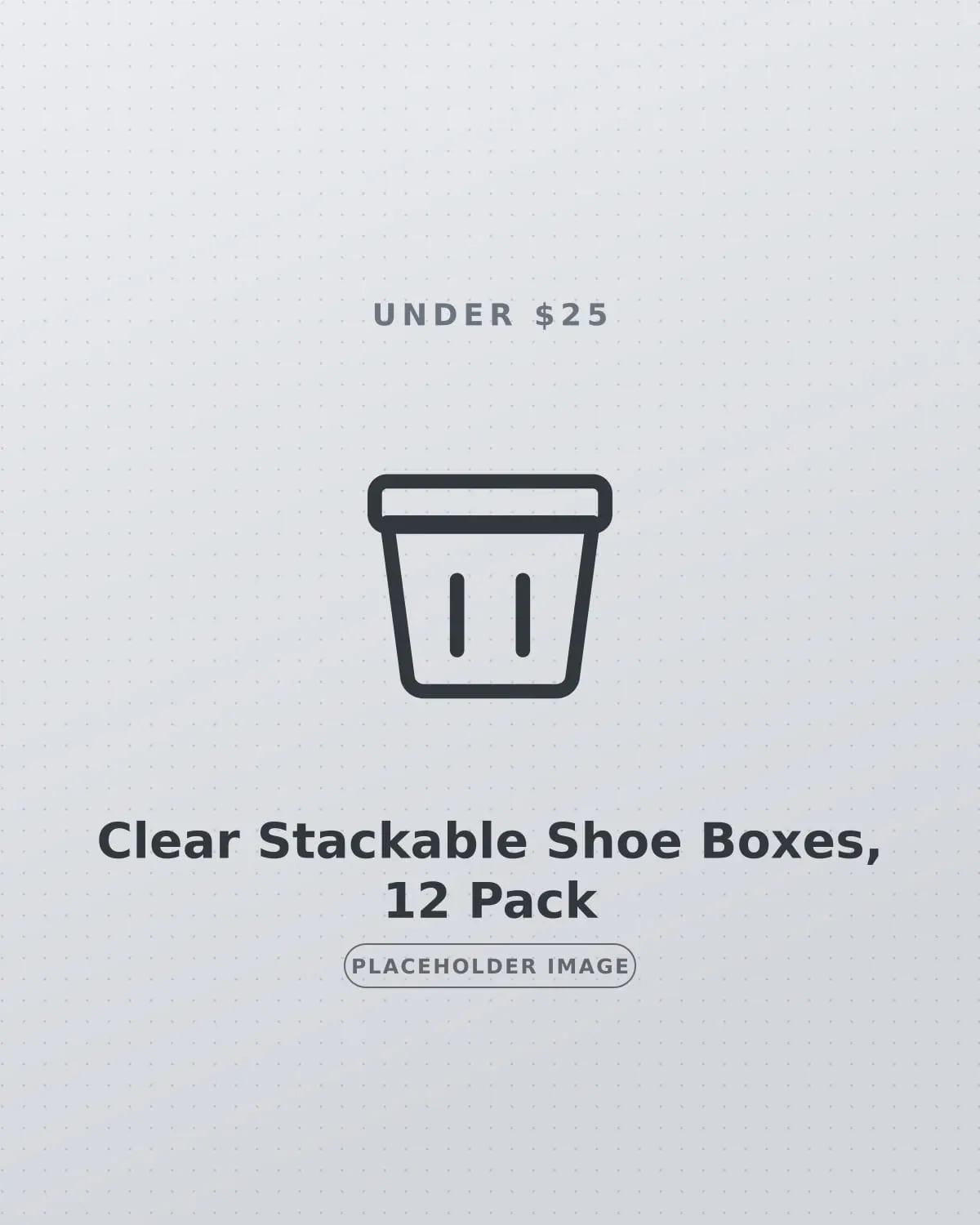 Clear stackable shoe boxes stacked on a small closet floor in a rental apartment