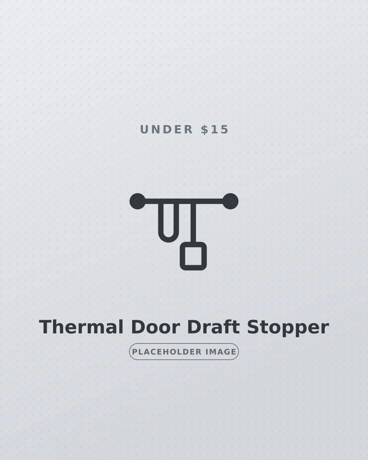 Fabric thermal draft stopper along the bottom of an apartment door