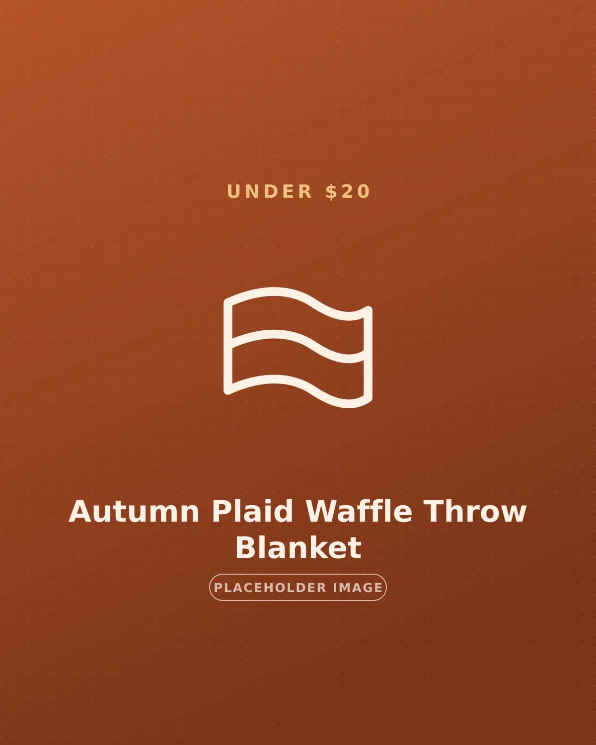 Autumn plaid waffle throw blanket draped over an apartment-sized sofa