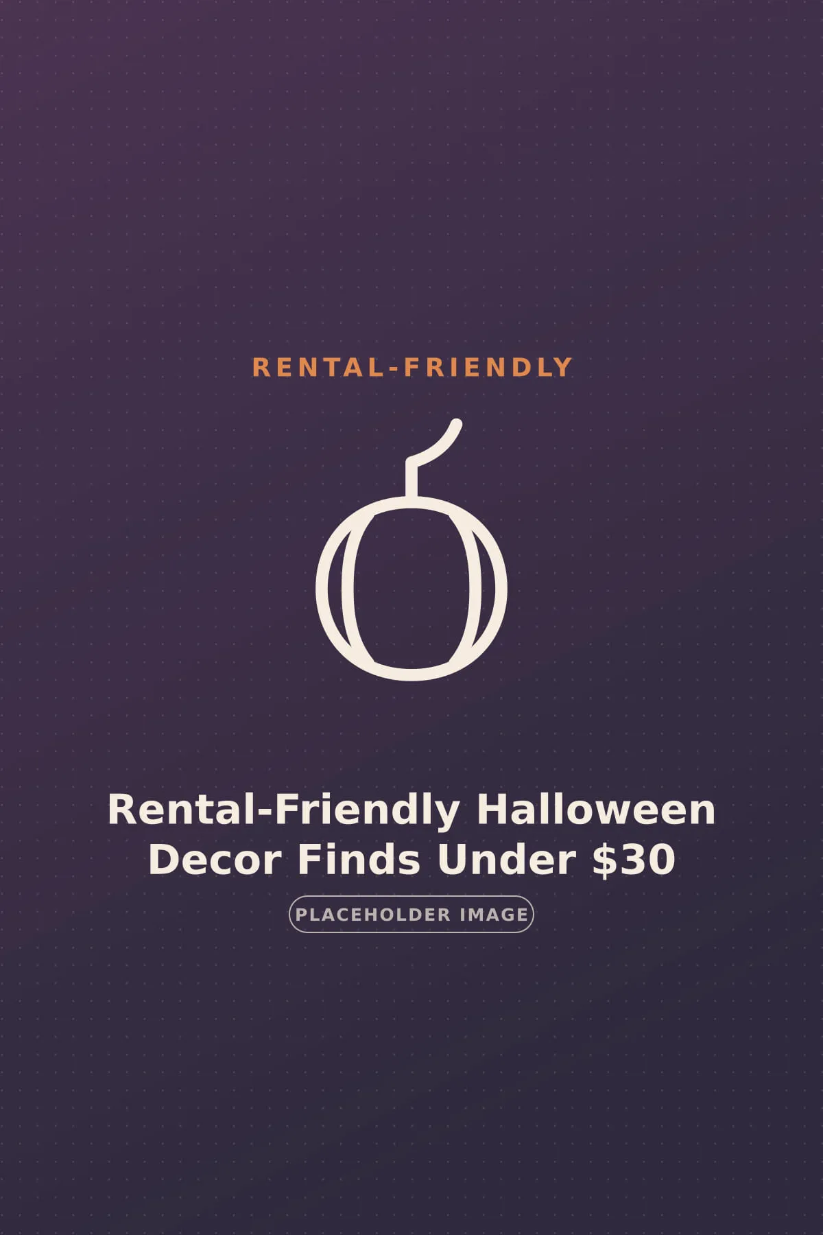 Rental-friendly Halloween decor for a small apartment — velvet pumpkins, flameless candles and a fall leaf garland under $30